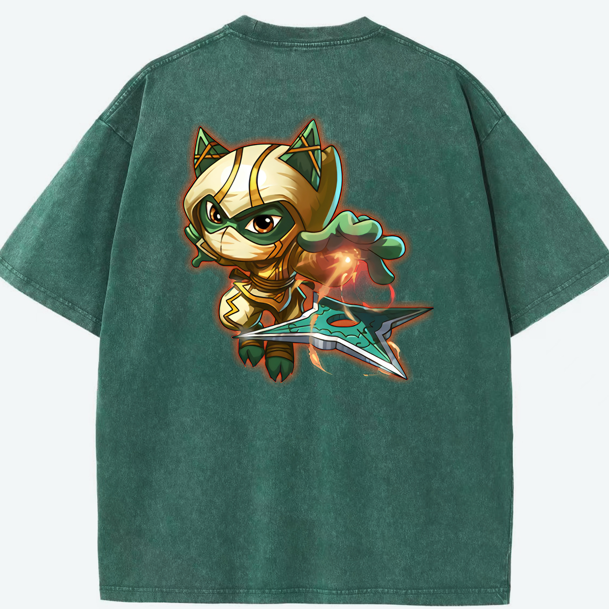 リーグ・オブ・レジェンド League of Legends LOL 綿100% ヴィンテージ風 半袖Tシャツ（背面プリント）